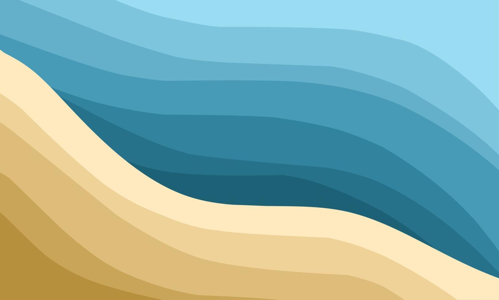 Beautiful beach background vector