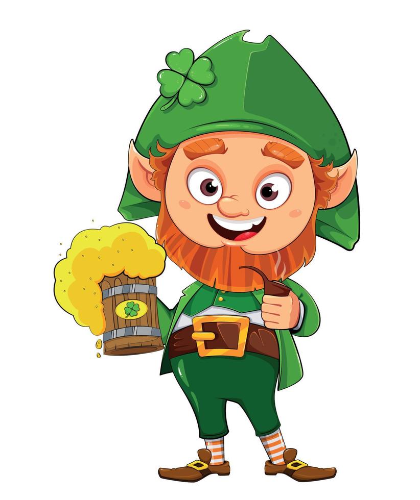 Leprechaun cartoon character vector