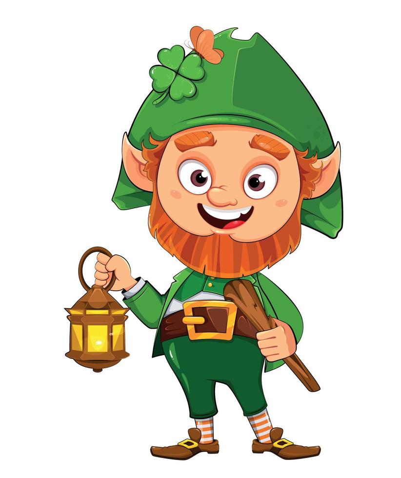 Leprechaun cartoon character vector