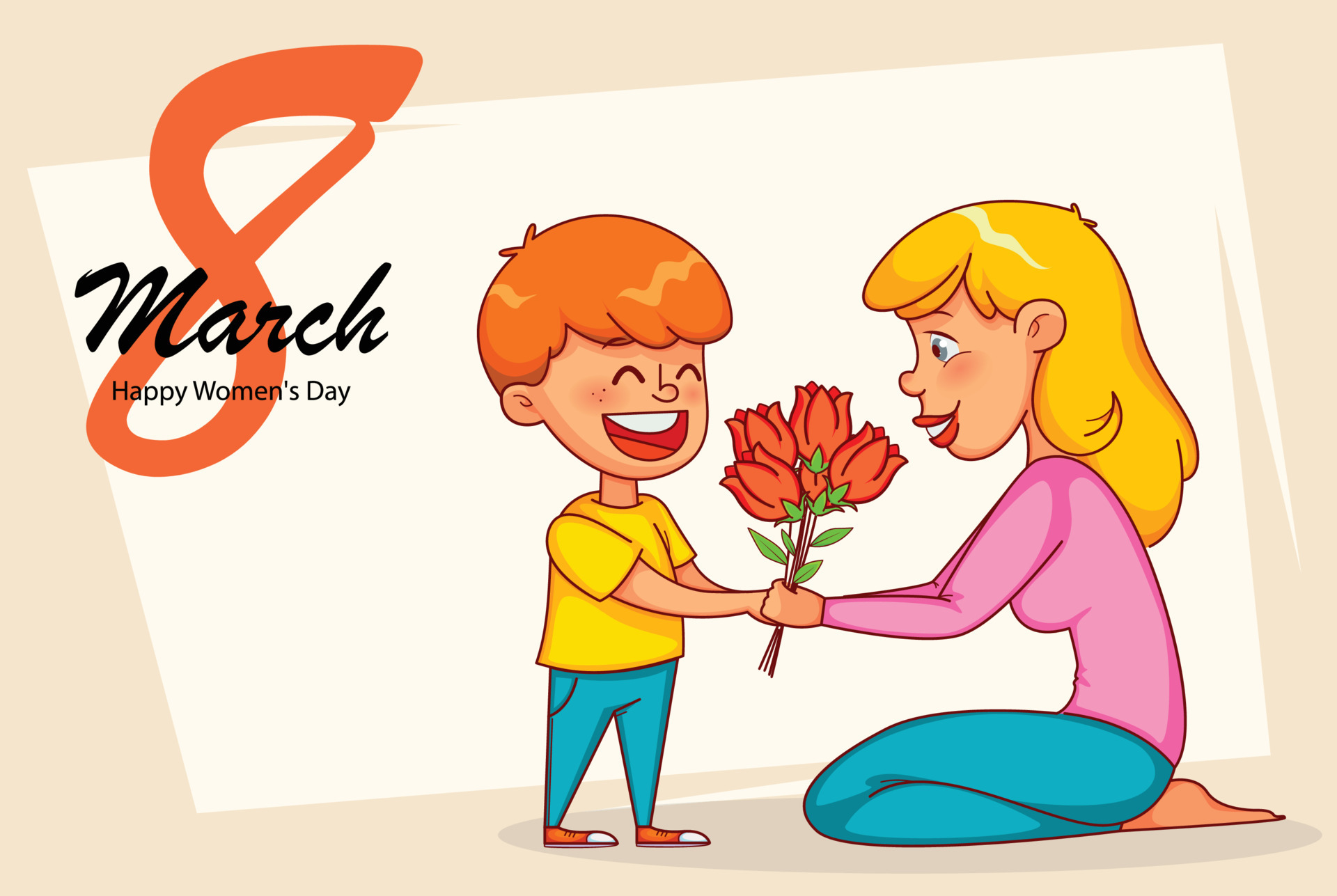 Happy International Women's Day greeting card 6030388 Vector Art at Vecteezy Happy International Women's Day greeting card 6030388 Vector Art at Vecteezy
