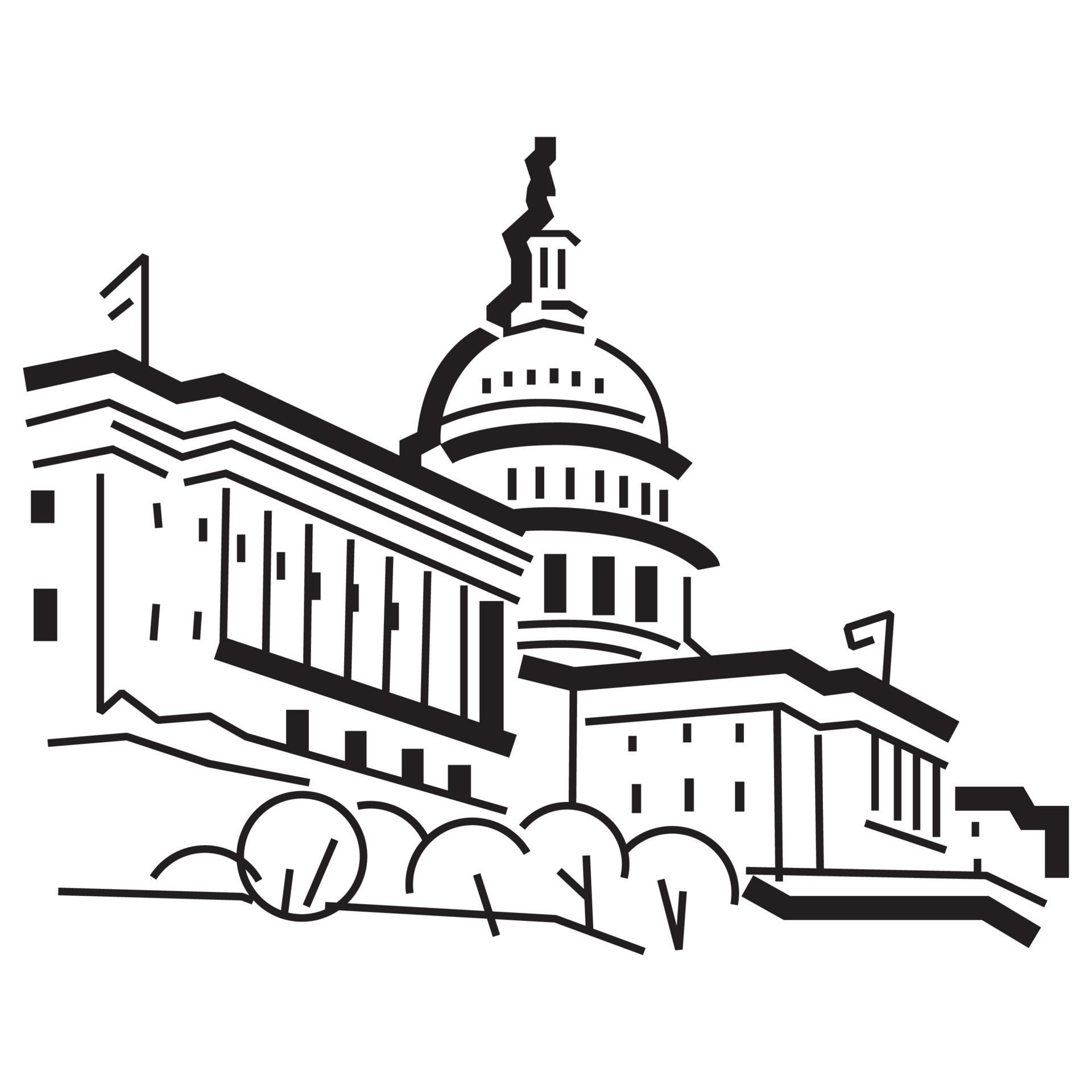 capitol building drawing