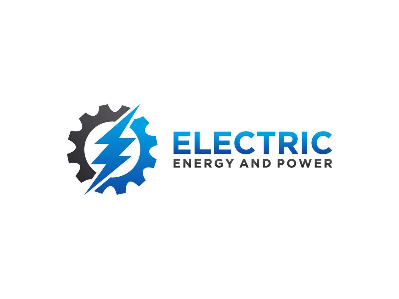 Circular Flash Thunder Energy Electric simple yet clean professional logo on White Background. for Electrical, construction and security company. vector
