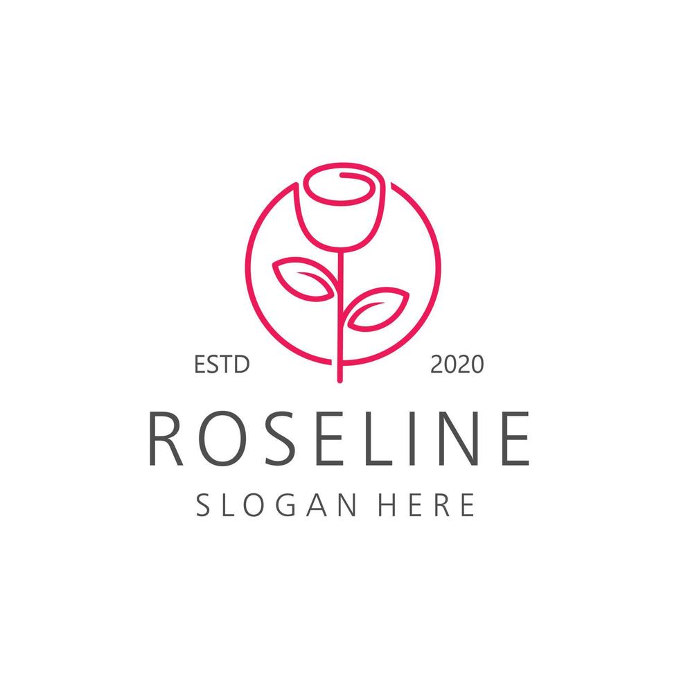 roseline outline logo vector