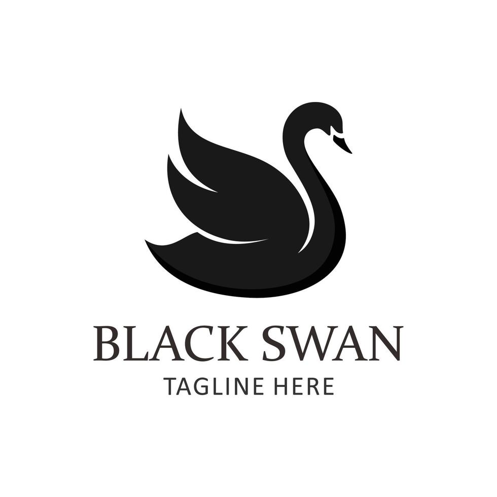 black swan logo vector