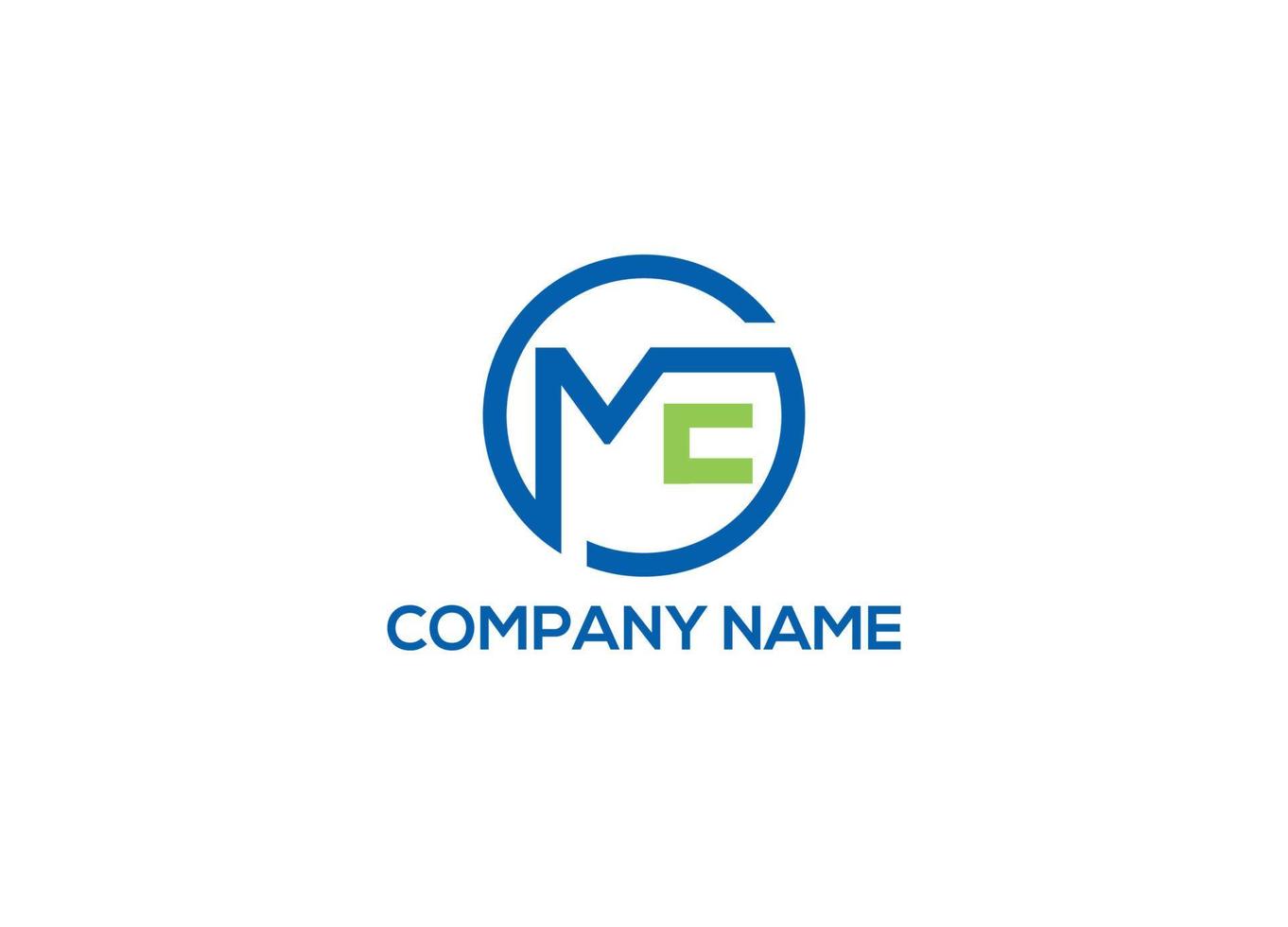 me logo design vector icon template with white background