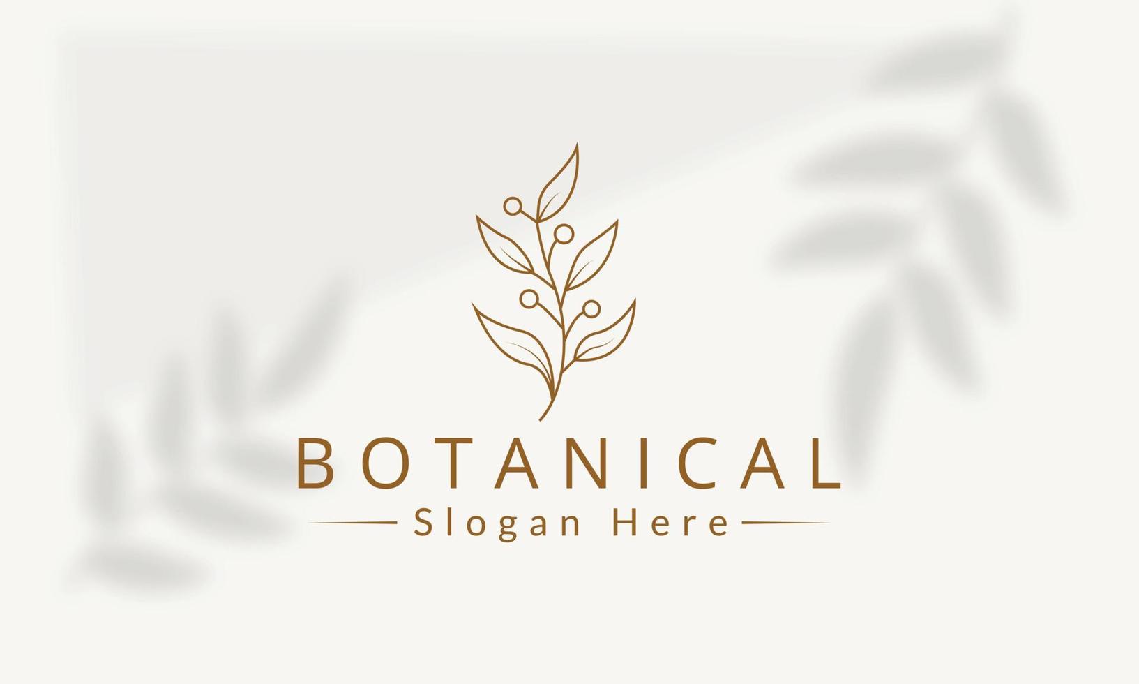 logotipo dibujado a mano con elementos florales botánicos con flores silvestres y hojas. logo para spa y salón de belleza, boutique, tienda orgánica, boda, diseñador floral, interior, fotografía, cosmética. vector