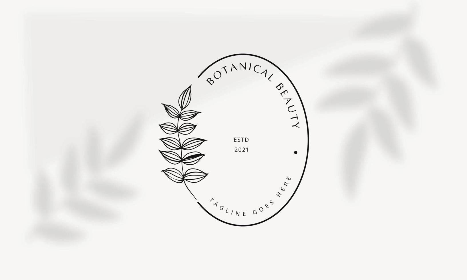 logotipo dibujado a mano con elementos florales botánicos con flores silvestres y hojas. logo para spa y salón de belleza, boutique, tienda orgánica, boda, diseñador floral, interior, fotografía, cosmética. vector