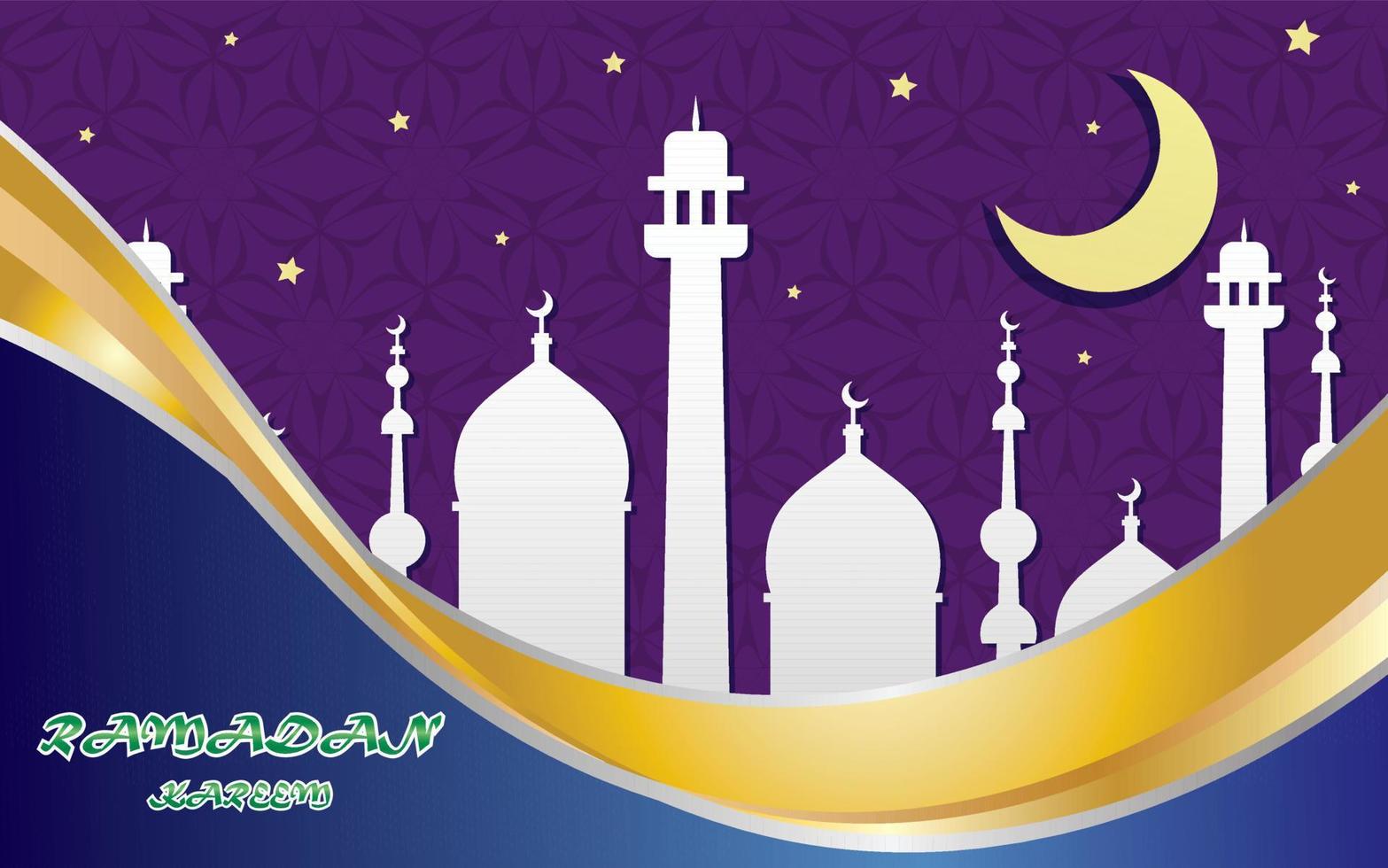 ramadan kareem greeting background template Vector