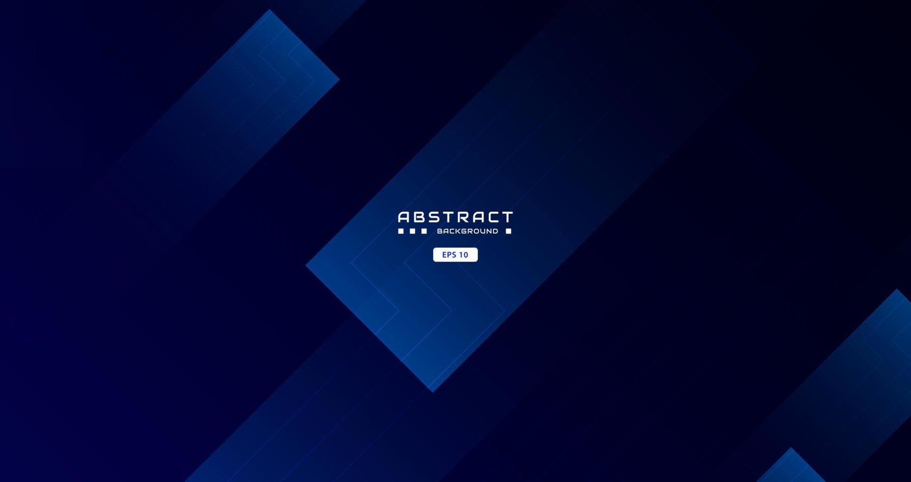 dark blue background with abstract square shape, arrow, dynamic and sport banner concept. vector