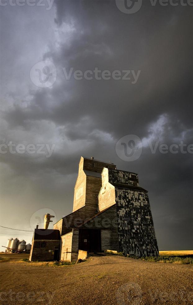 Storm Clouds Canada Grain Elevator photo