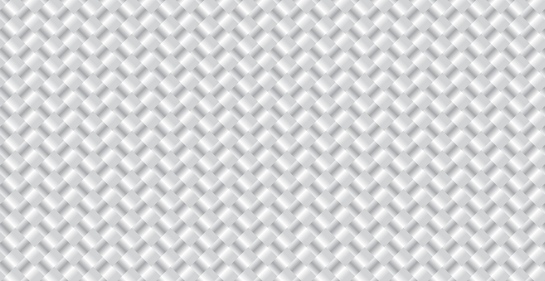 Panoramic Silver Gradient Metal Wicker Background, Repeating Elements - Vector