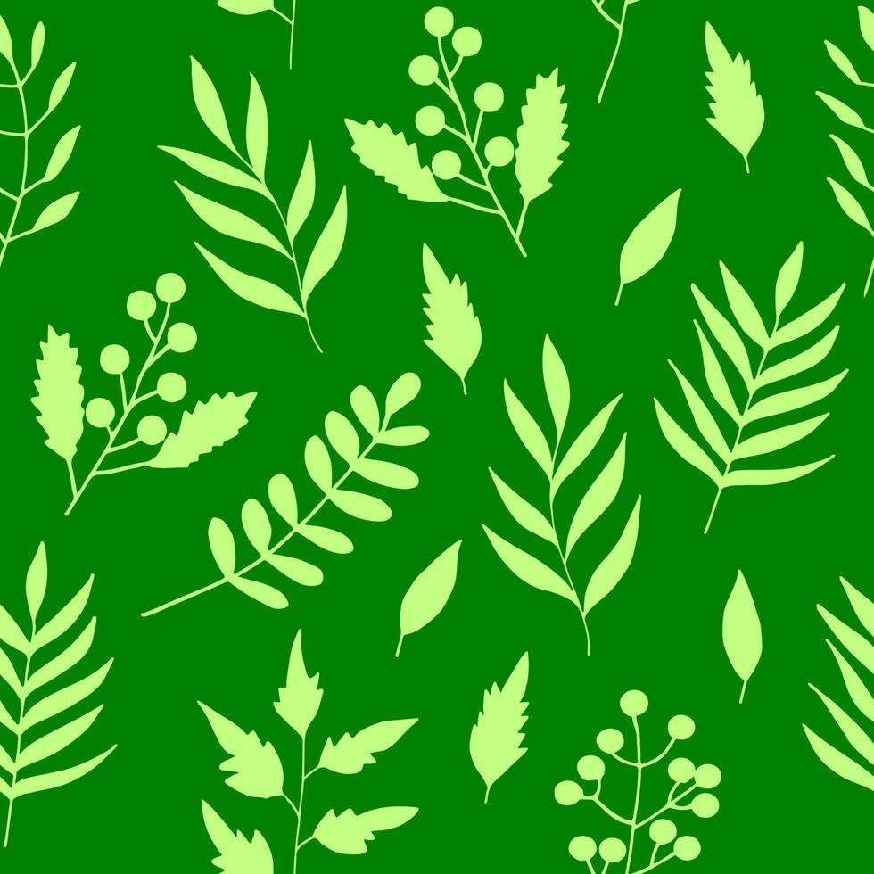 flowers and leaves seamless pattern hand drawn. , minimalism, scandinavian, monochrome, trendy colors 2022. simple abstract plants. wallpaper, wrapping paper, textiles, background. vector