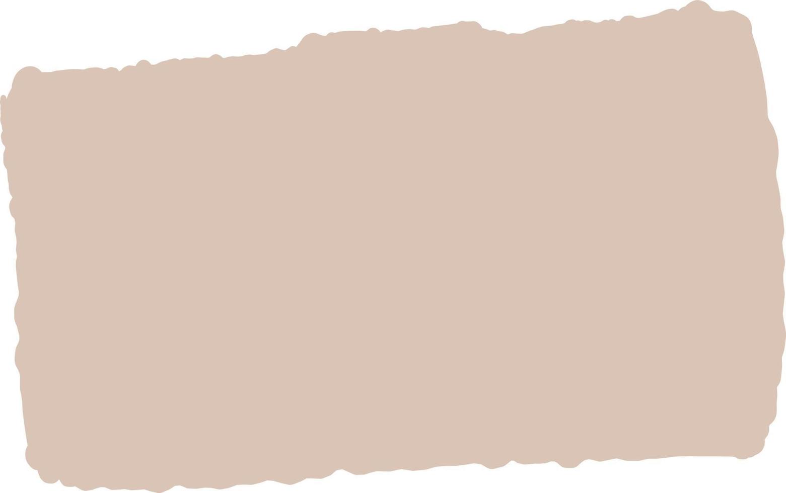 Sheet of paper with torn edges. vector