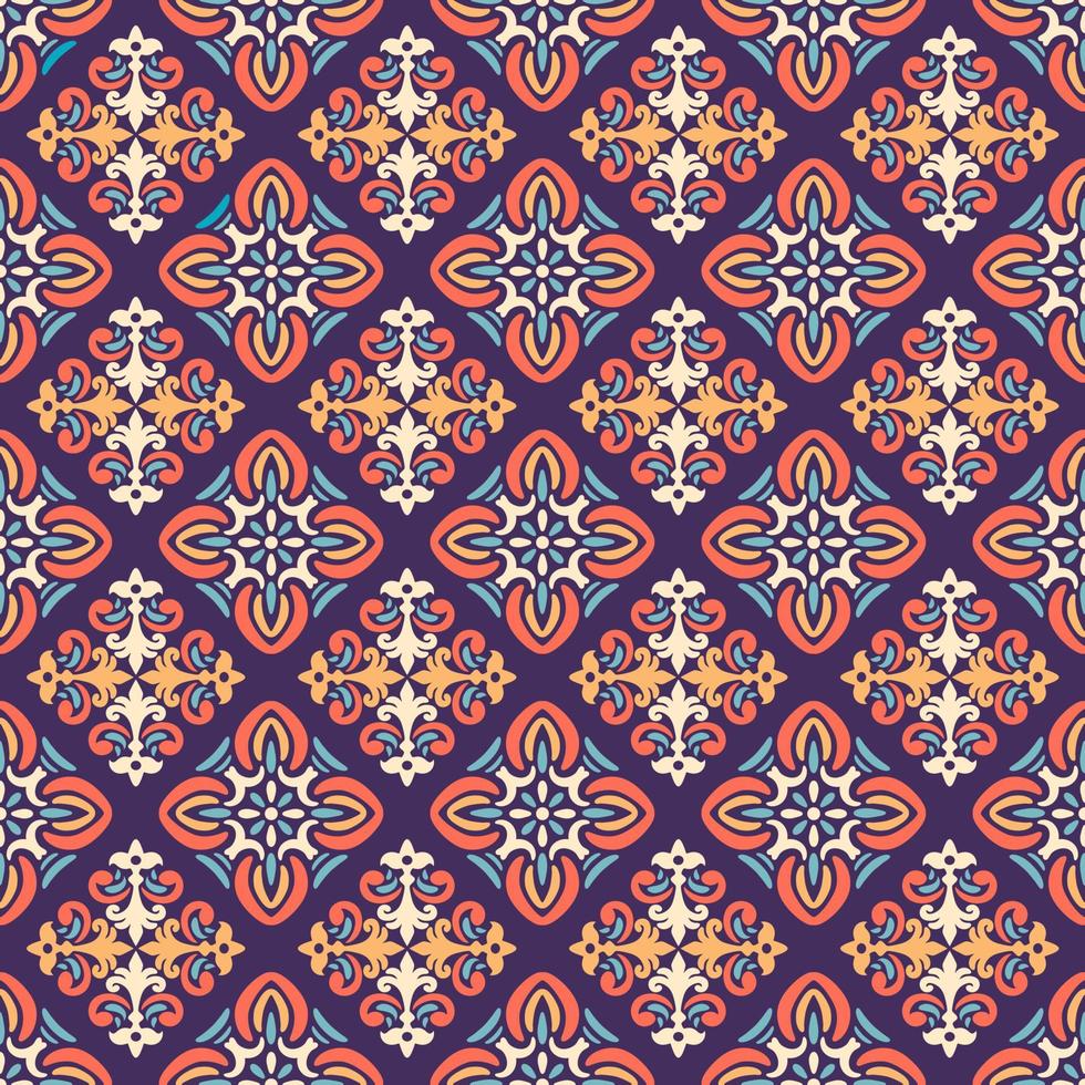 Oriental Damask Seamless Pattern Ornament 6033200 Vector Art at Vecteezy