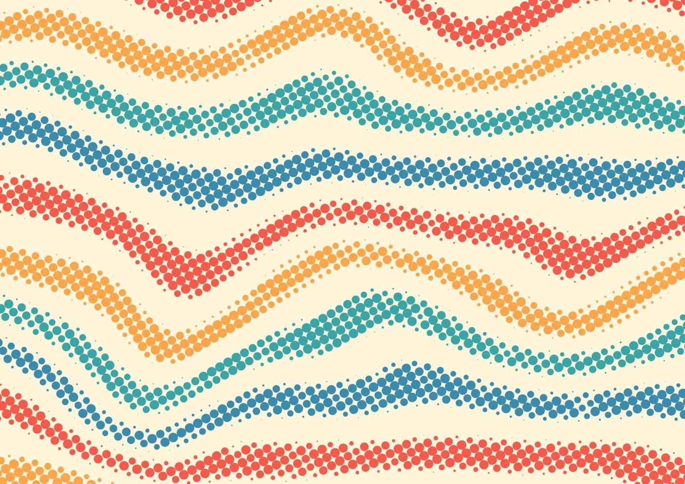 Vintage retro colorful with halftone dots background vector