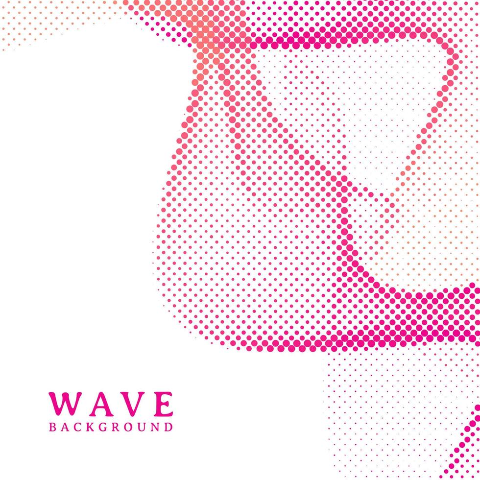 Abstract wavy colorful gradient dots halftone background vector