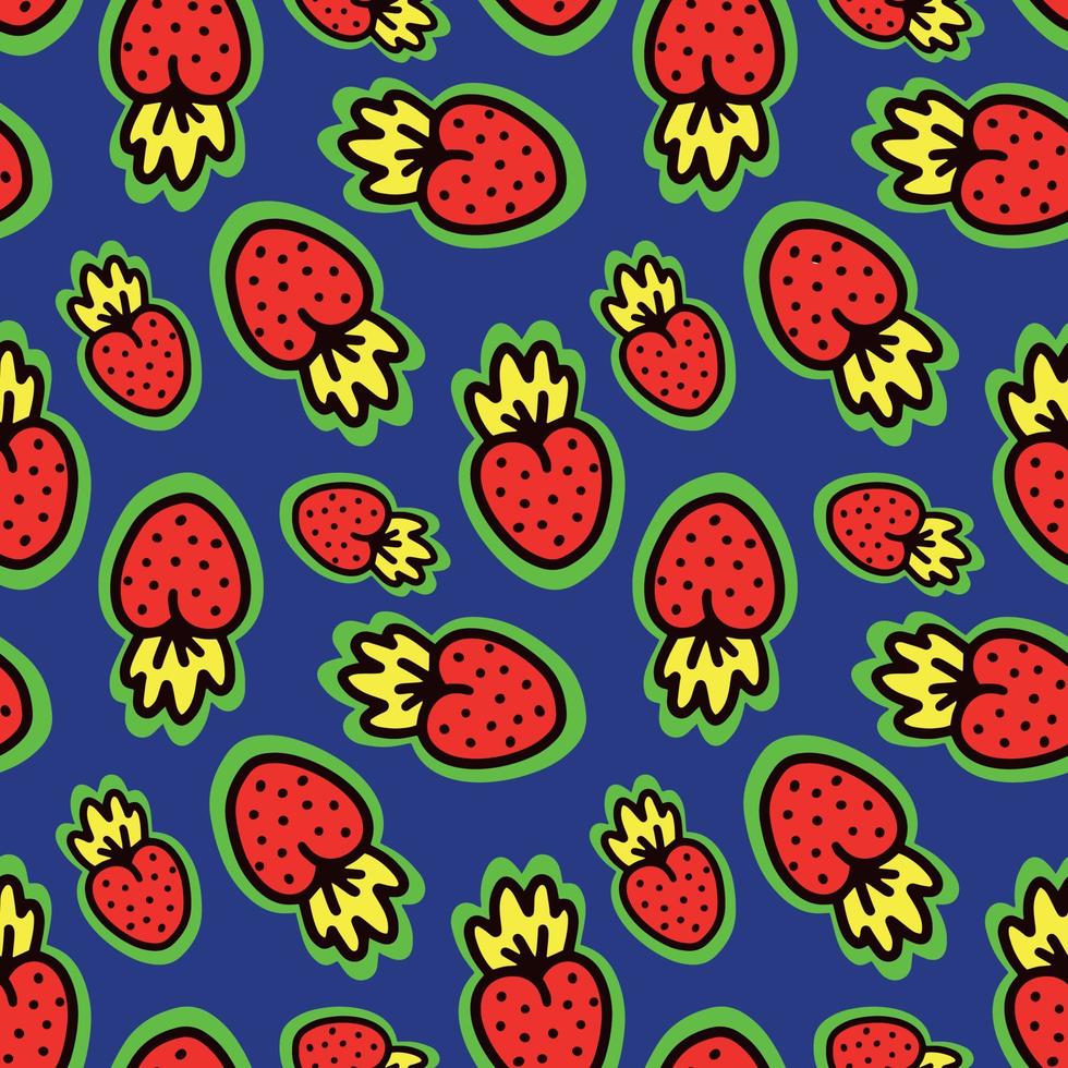 Seamless pattern with berries. Vector illustration