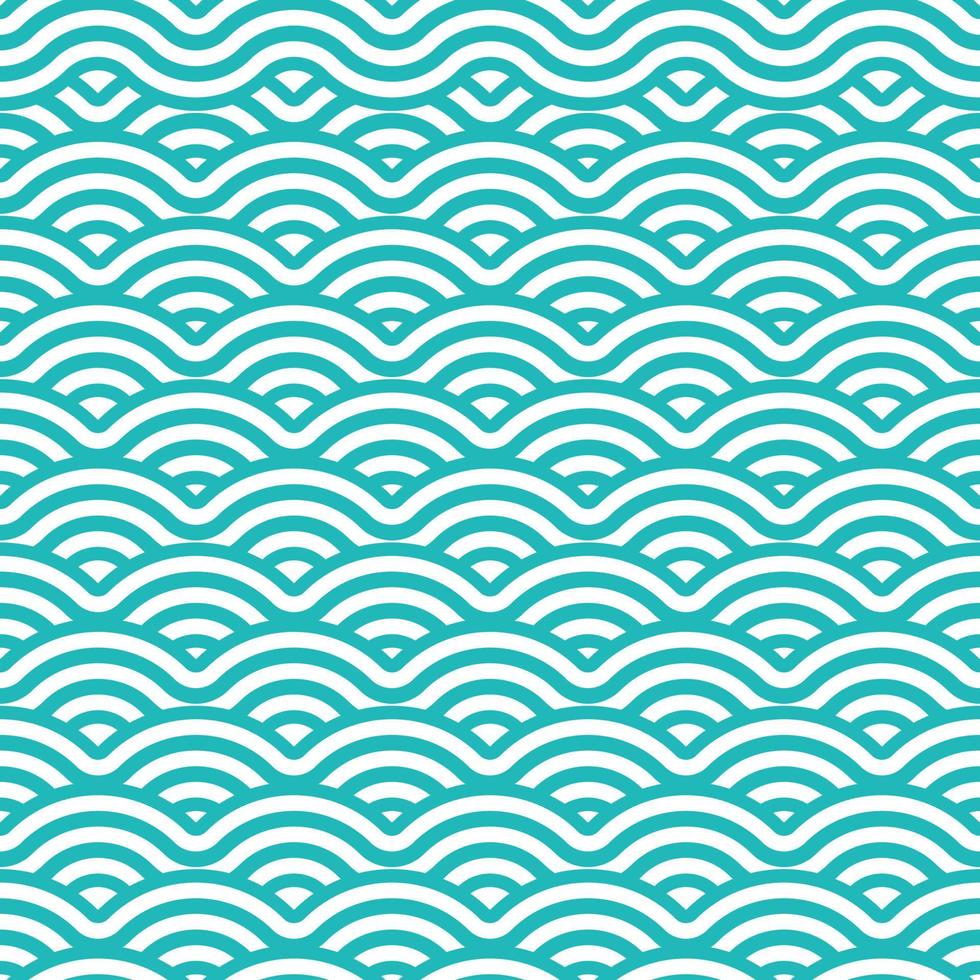 japanese wave seamless pattern background vector