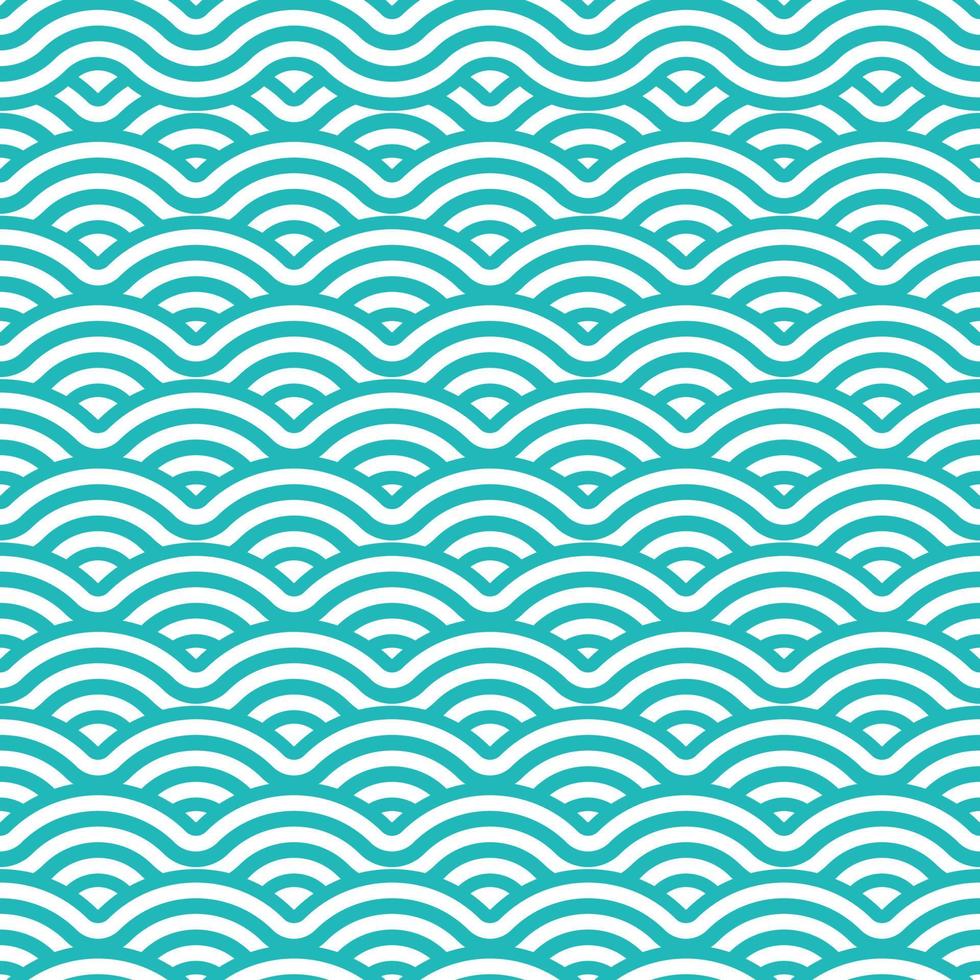 japanese wave seamless pattern background vector