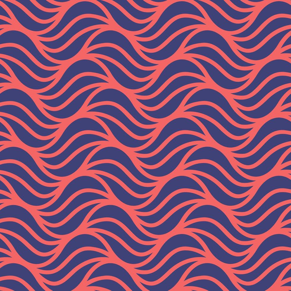 wave seamless pattern illustration background vector