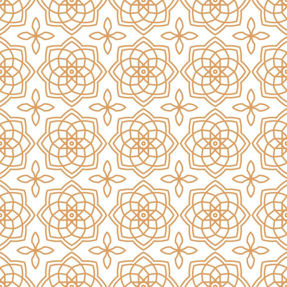 Islamic abstract ornament seamless pattern design vector