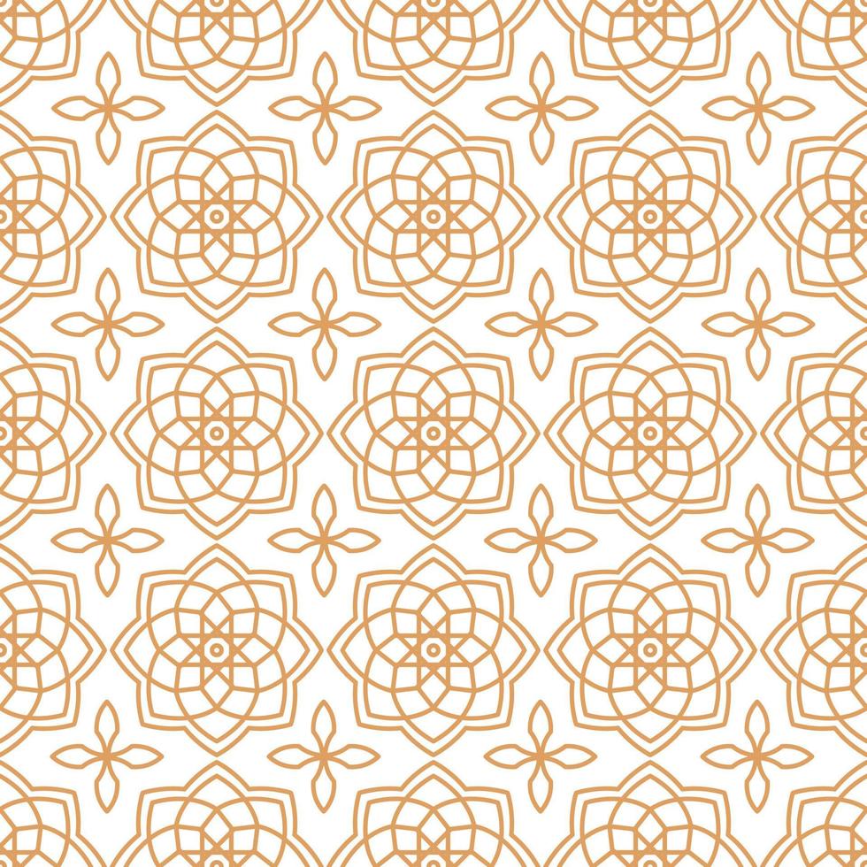 Islamic abstract ornament seamless pattern design vector