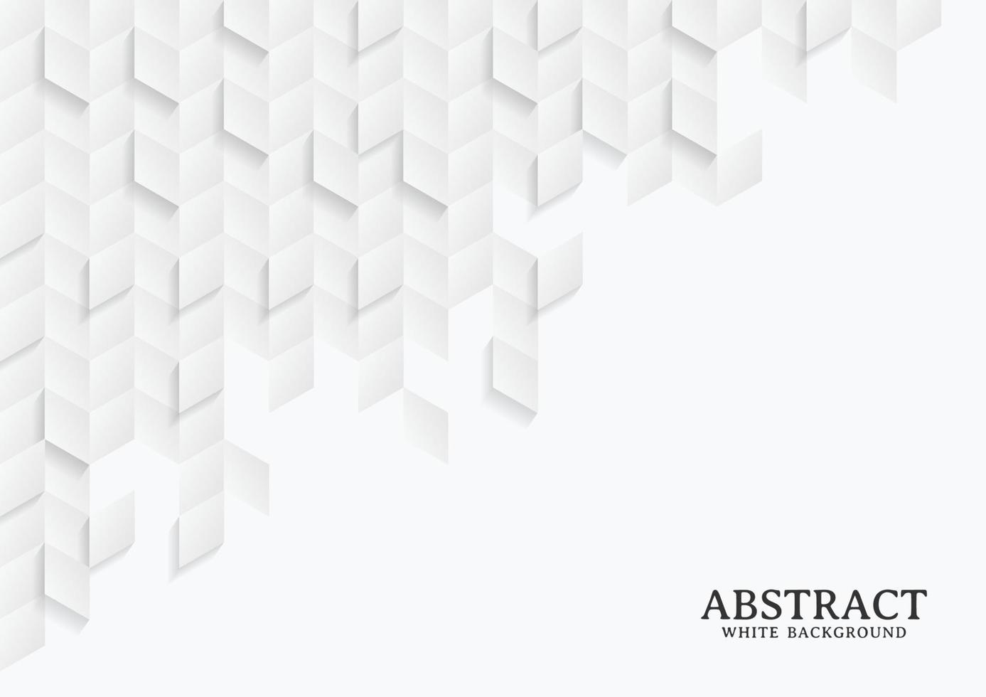 Abstract white and grey geometric background texture vector