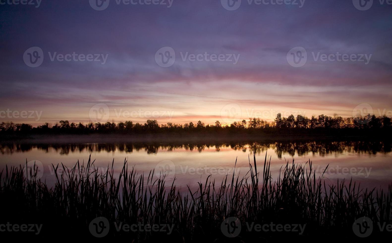 Sunrise on Northern Lakes Manitoba photo