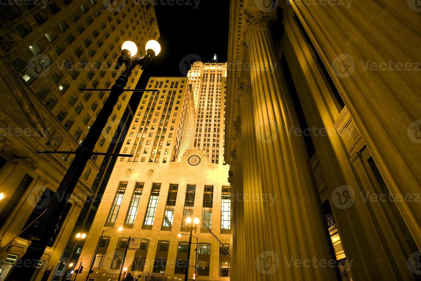 Chicago Downtown City  Night Photography photo