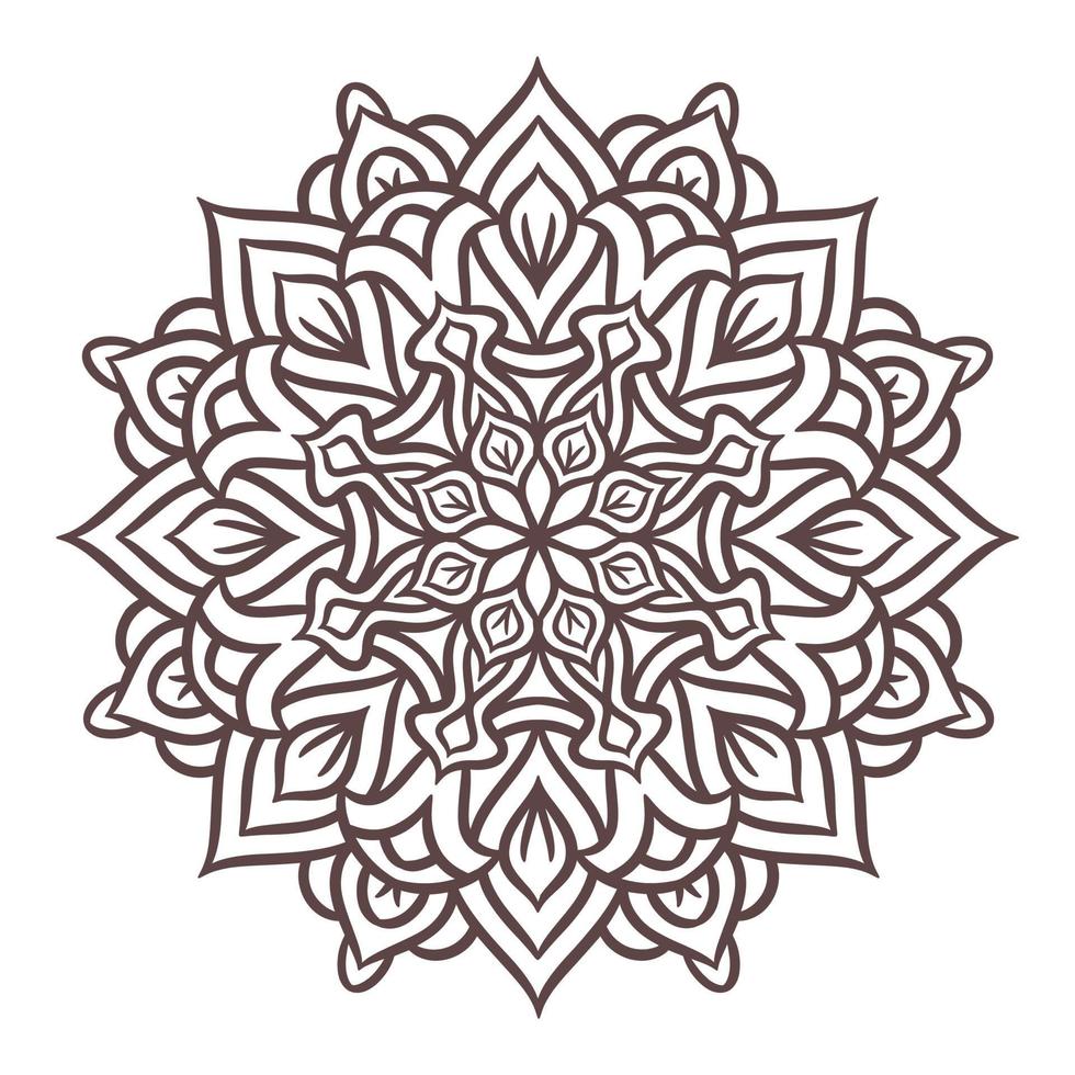 Ethnic Mandala Round Ornament Pattern vector