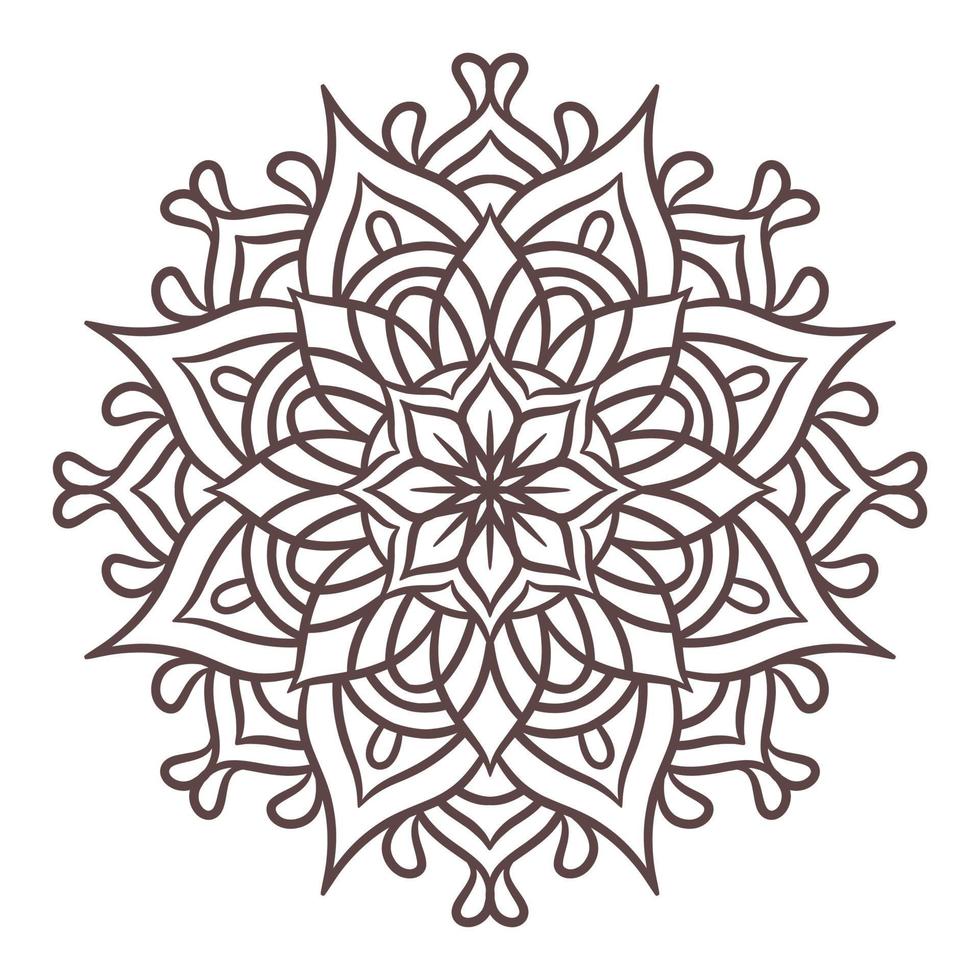 Ethnic Mandala Round Ornament Pattern vector