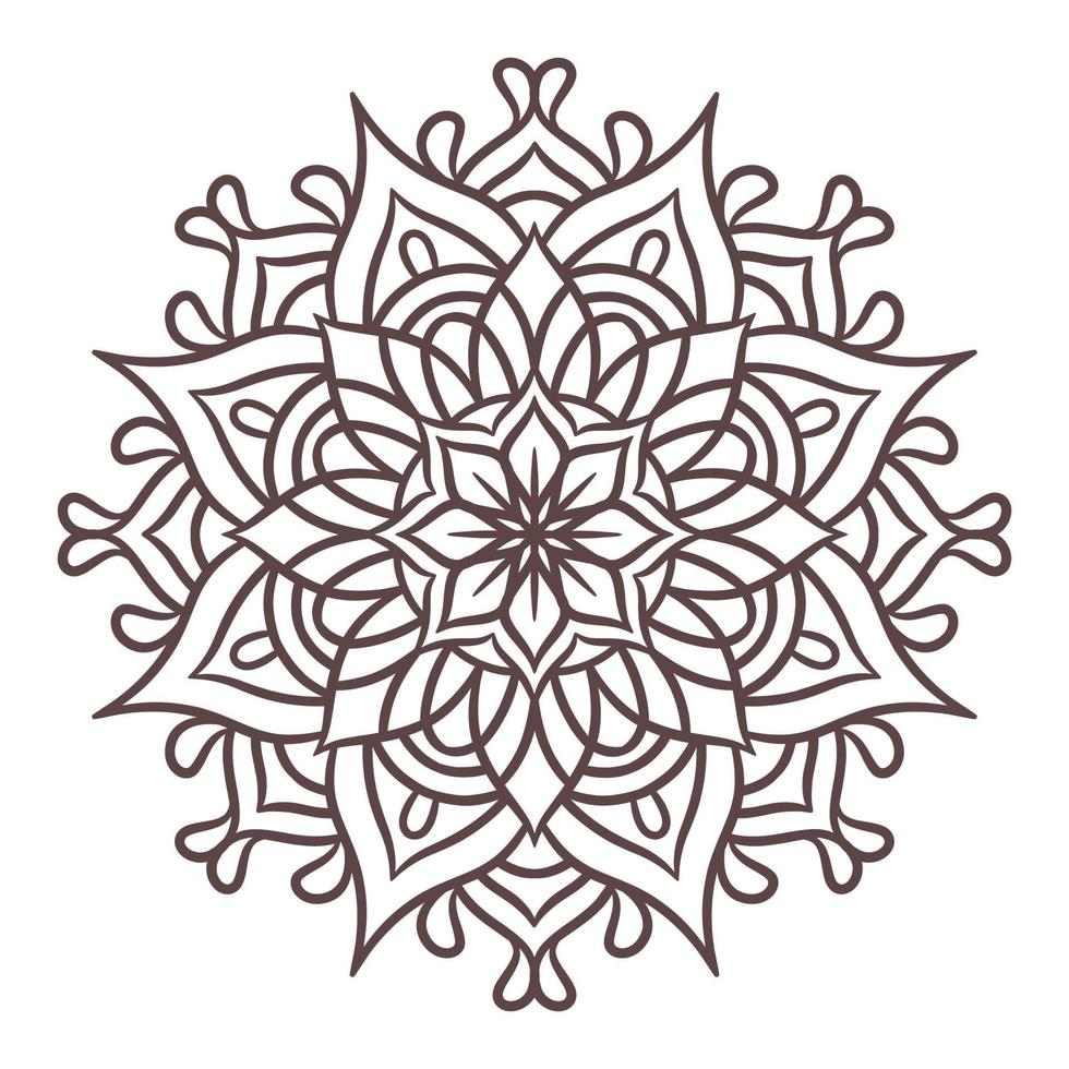 Ethnic Mandala Round Ornament Pattern vector