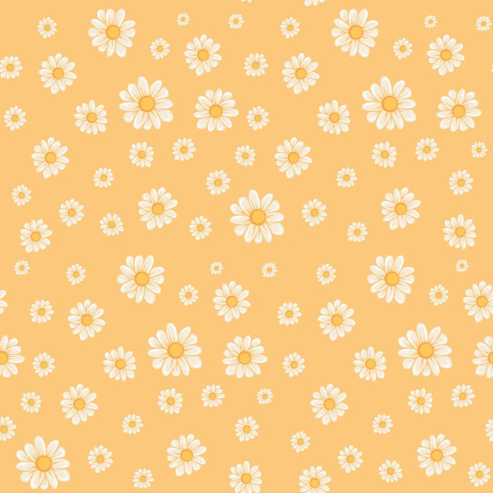 Abstract Floral Seamless Pattern With Hand Drawn vector