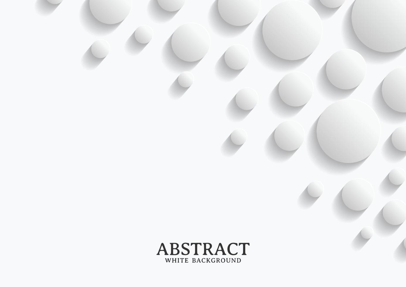 Abstract white and grey circle background texture vector