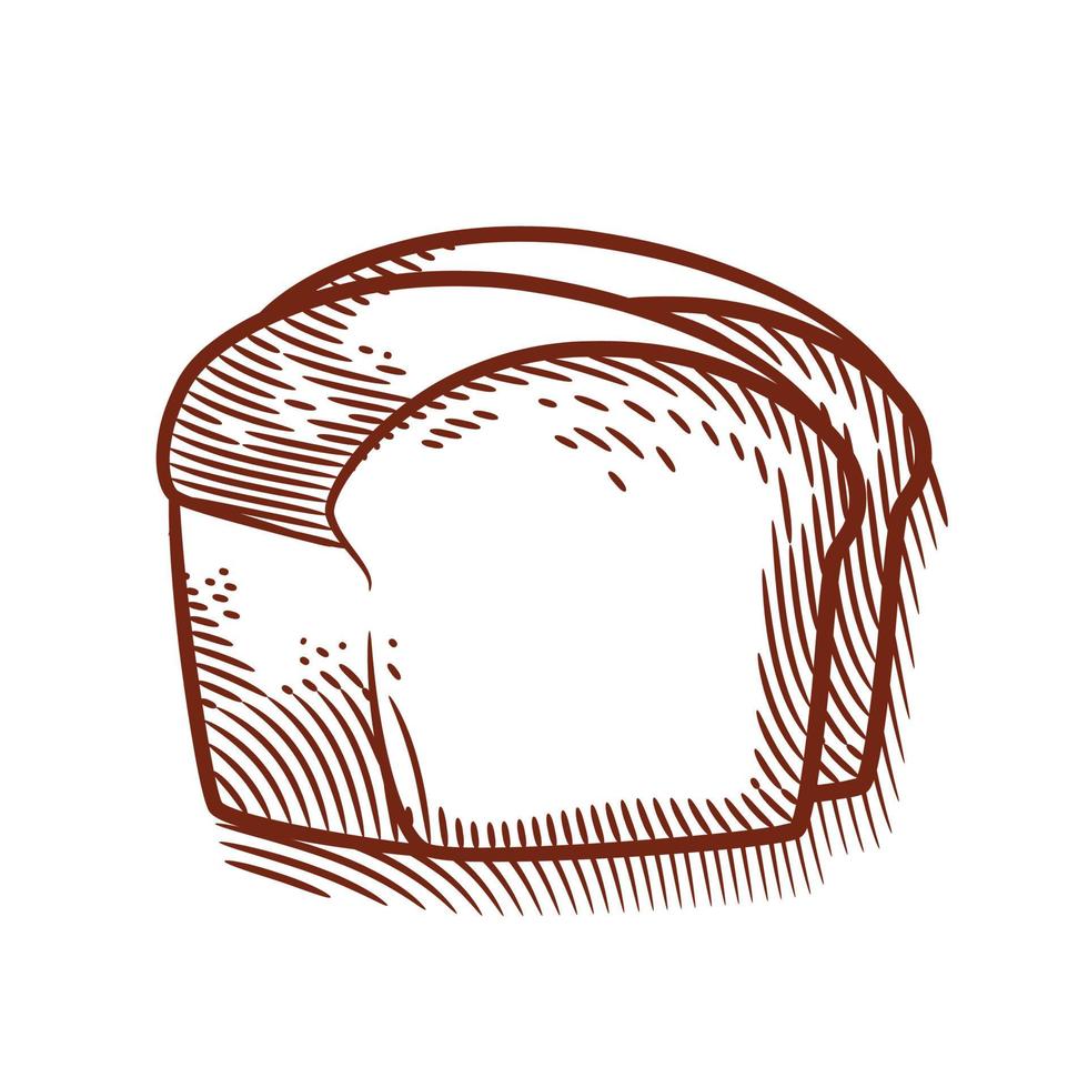 Hand drawn bread and bakery vector illustration line art