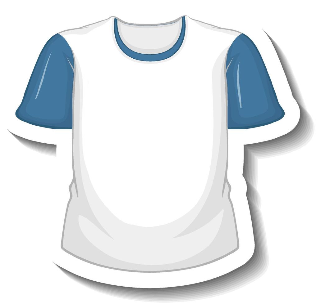 Sticker white t shirt with coathanger vector