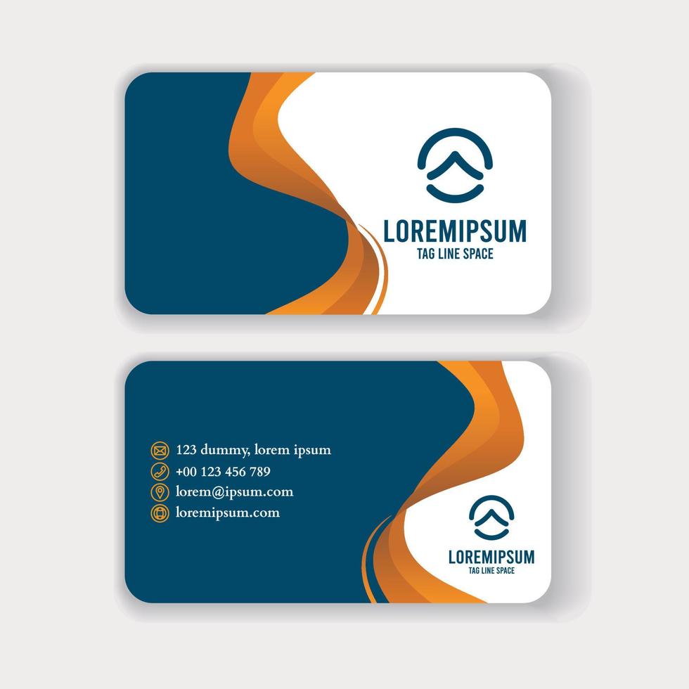 Business card template and name card design vector