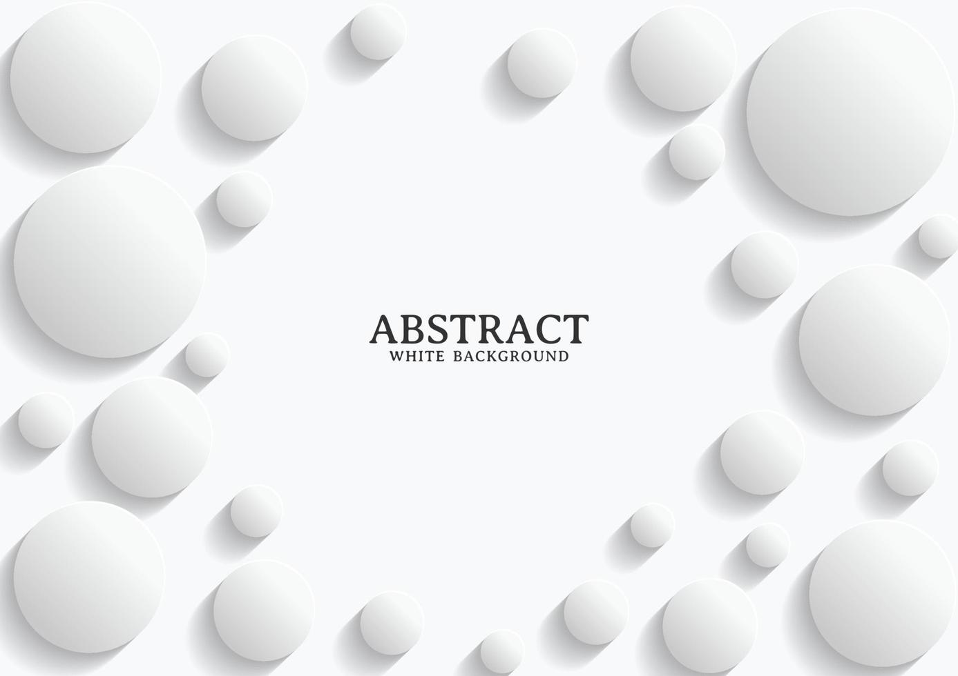 Abstract white and grey circle background texture vector