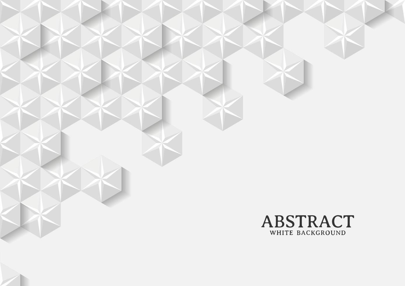 Abstract white and grey geometric background texture vector