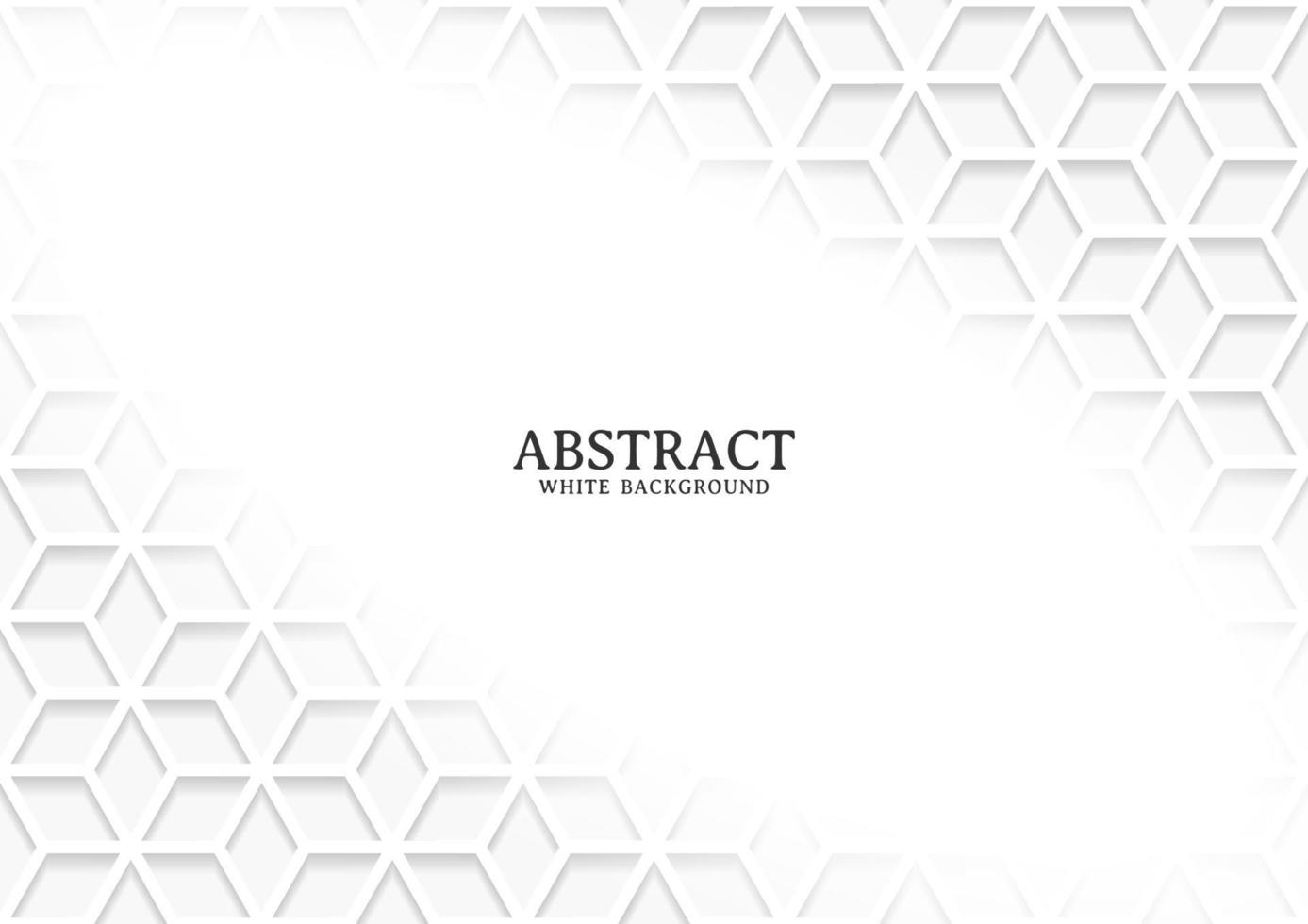 Abstract white and grey geometric background texture vector