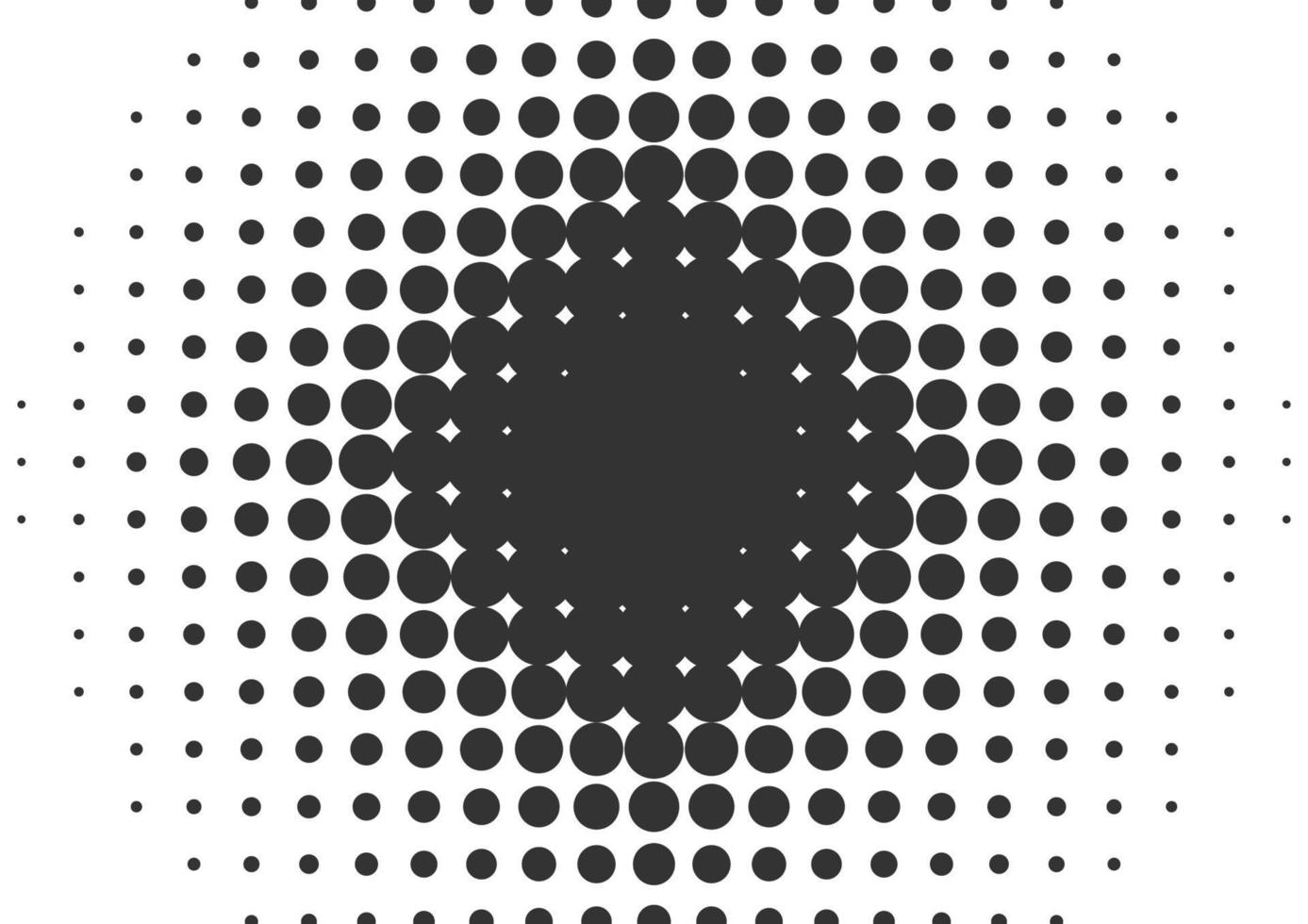 Abstract black and white dots halftone background vector