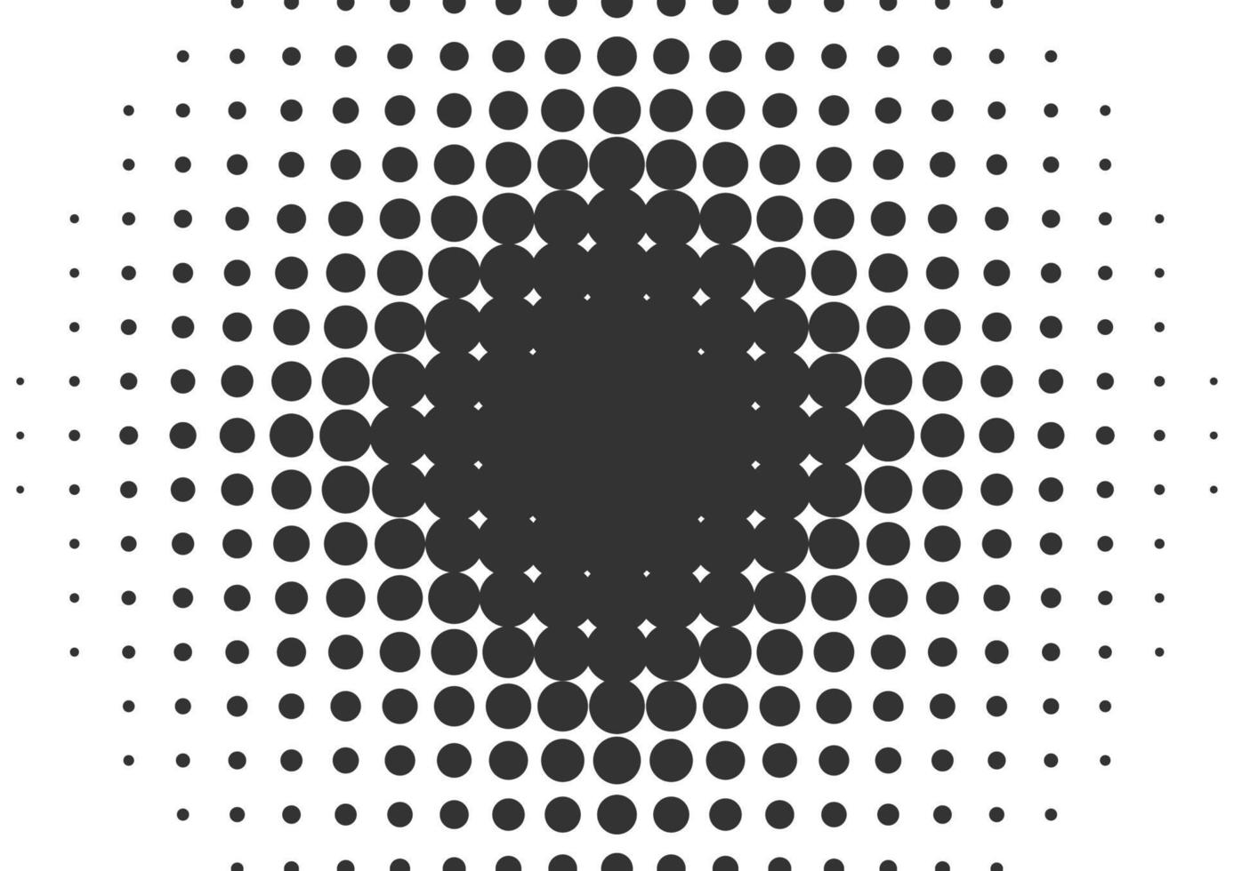 Abstract black and white dots halftone background vector