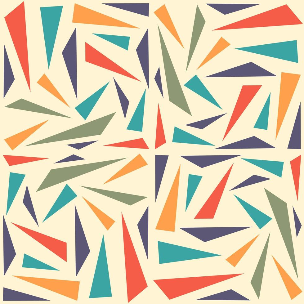 Abstract geometric seamless pattern with triangle vector