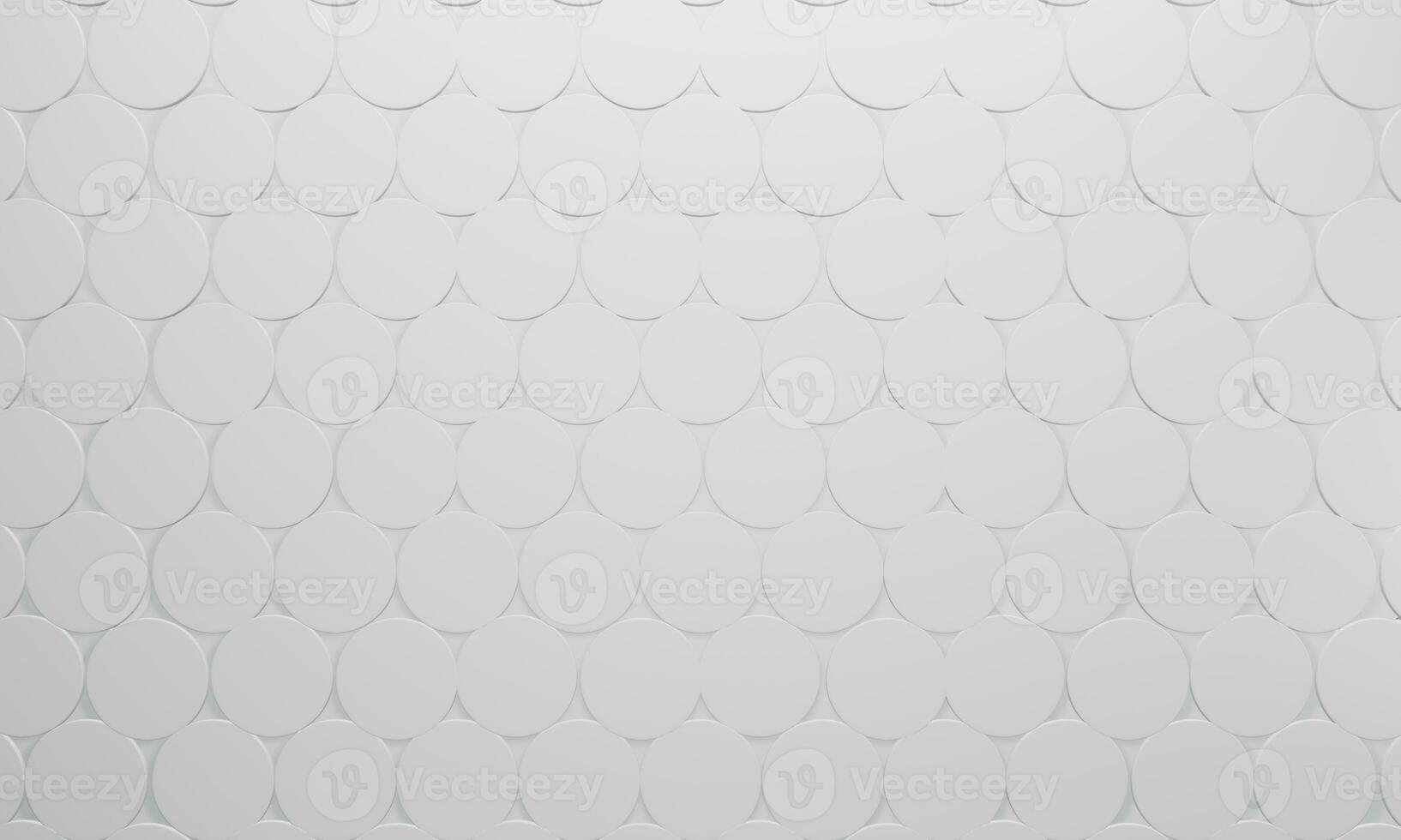 Circle white abstract background. White background texture. 3d rendering. photo