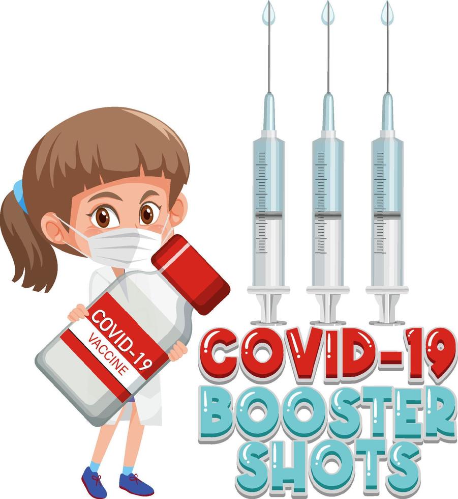 Booster shorts covid 19 vaccine logo vector