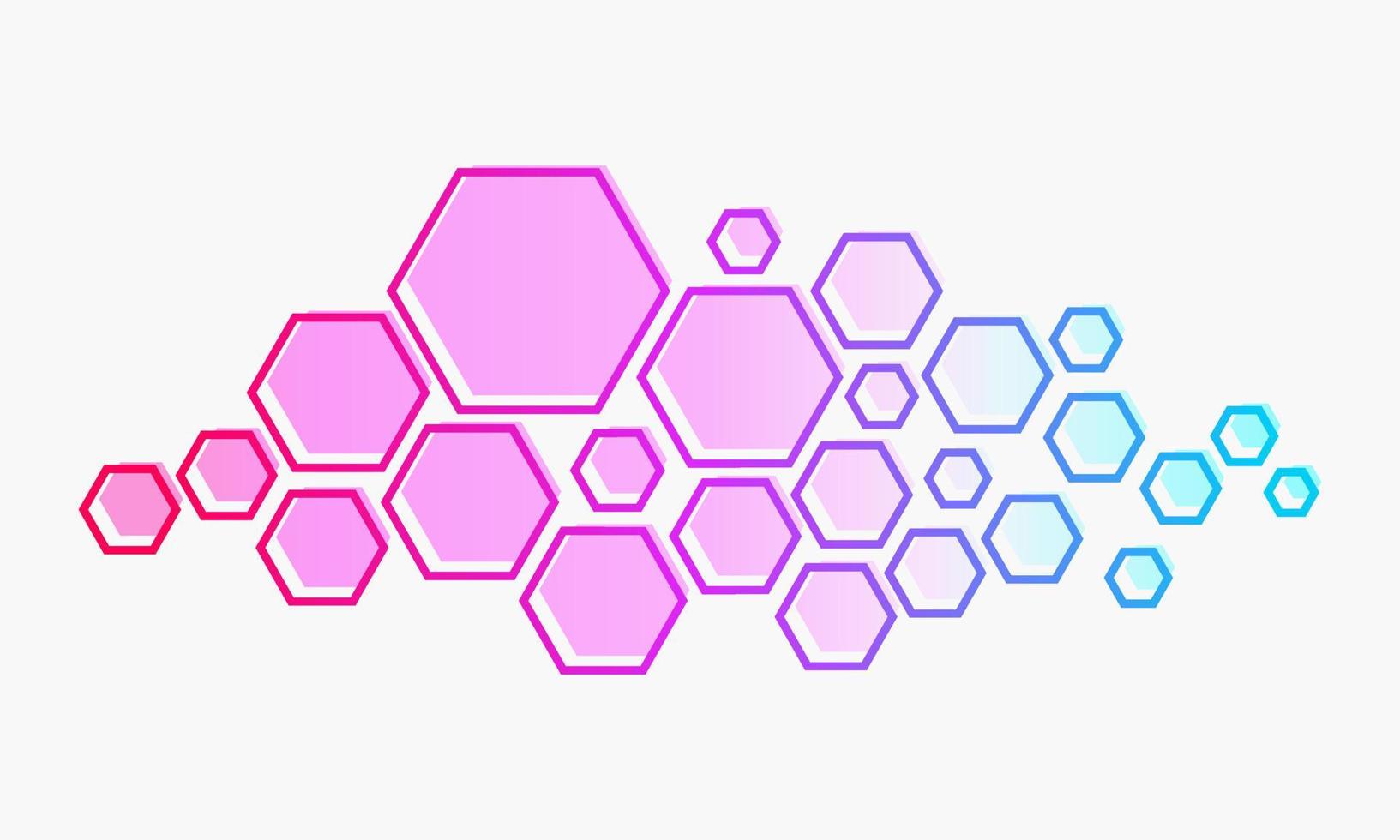 Abstract Geometric Shape Hexagon Background vector