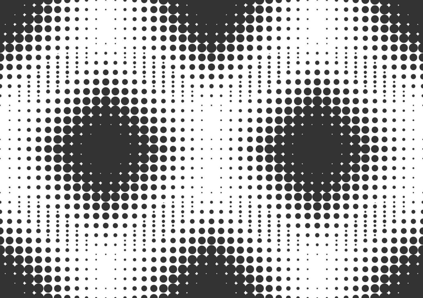 Abstract black and white dots halftone background vector