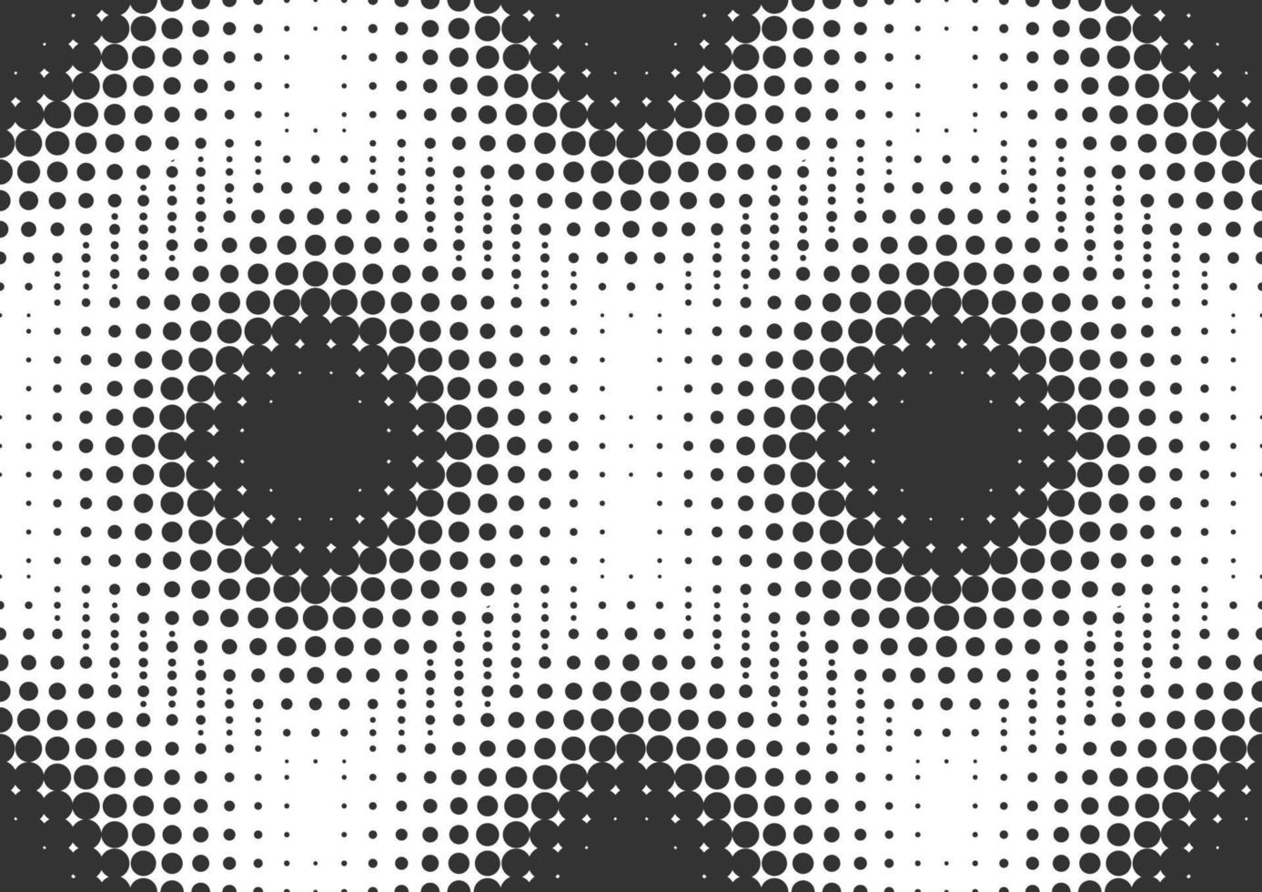 Abstract black and white dots halftone background vector