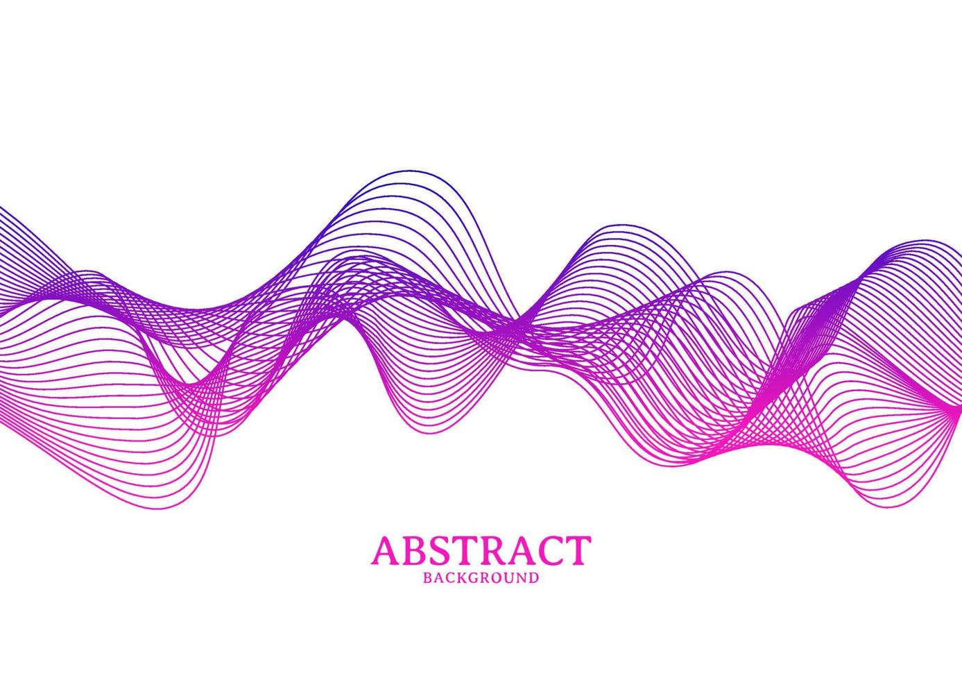 abstract colorful wavy line flowing background vector