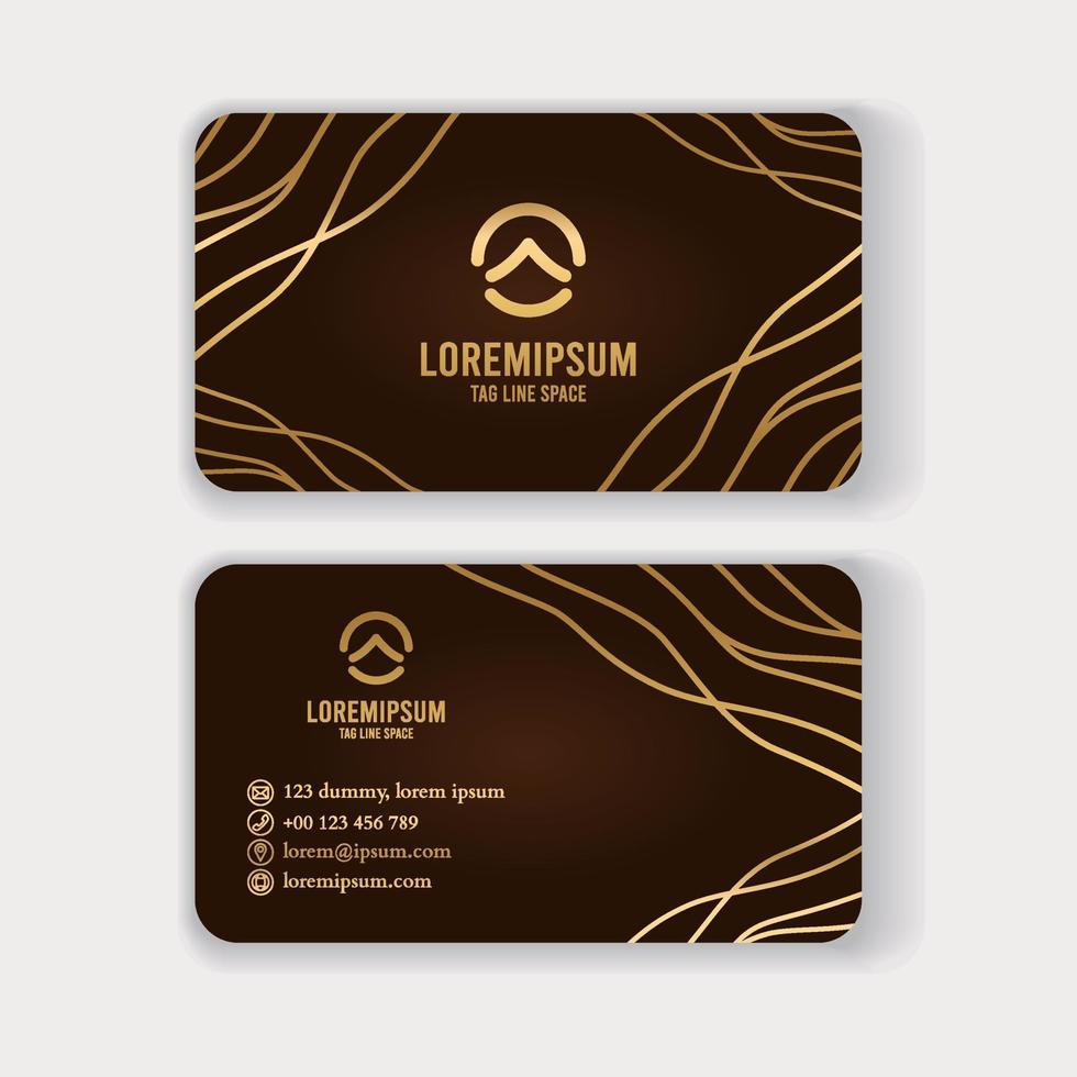 Business card template and name card design vector